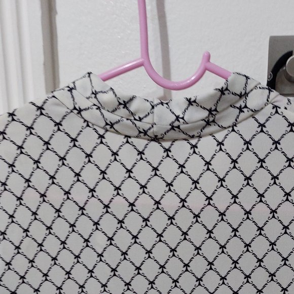 Charter Club Petite Lattice Pleated V-Neck Top Created for Macy's - Picture 9 of 11